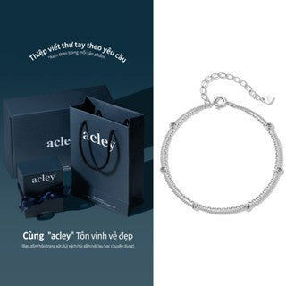 Lắc tay bạc S925 dây xoắn nhiều lớp thanh lịch