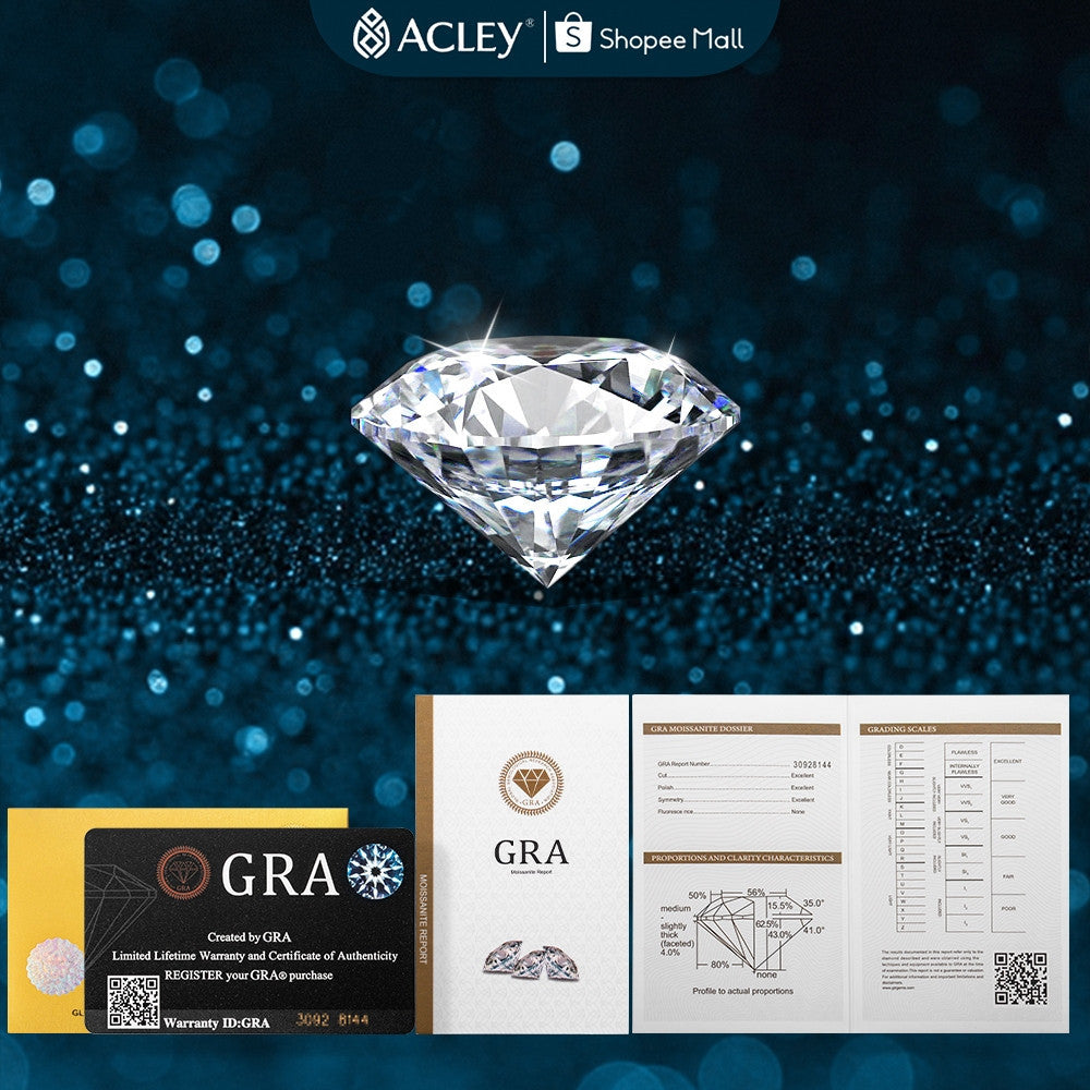 Dây chuyền bạc S925 đính đá Moissanite dáng lượn sóng