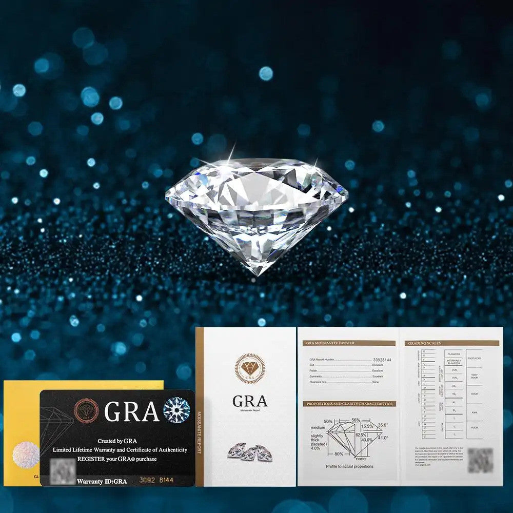 Dây chuyền bạc S925 mặt oval đính đá Moissanite